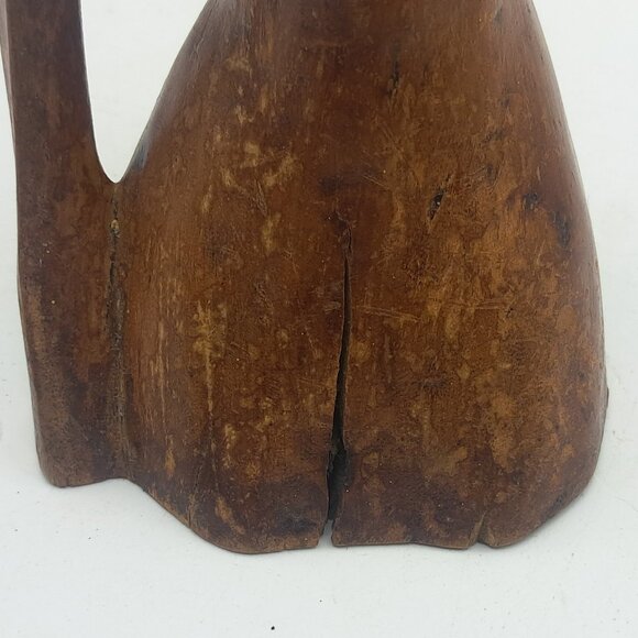 African Hardwood Woman Statue - Picture 8 of 11